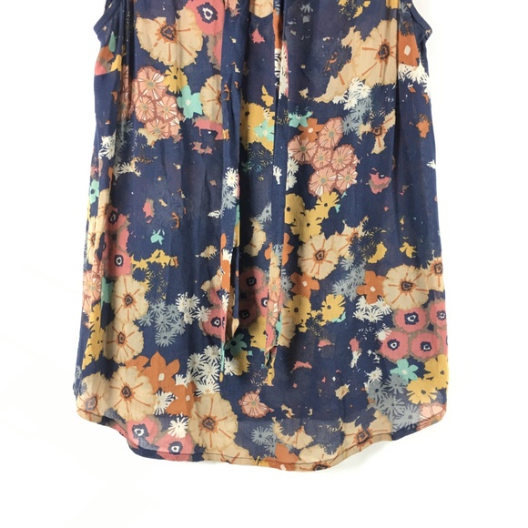 Odille Anthropologie Womens Floral Print Blouse - Picture 2 of 8